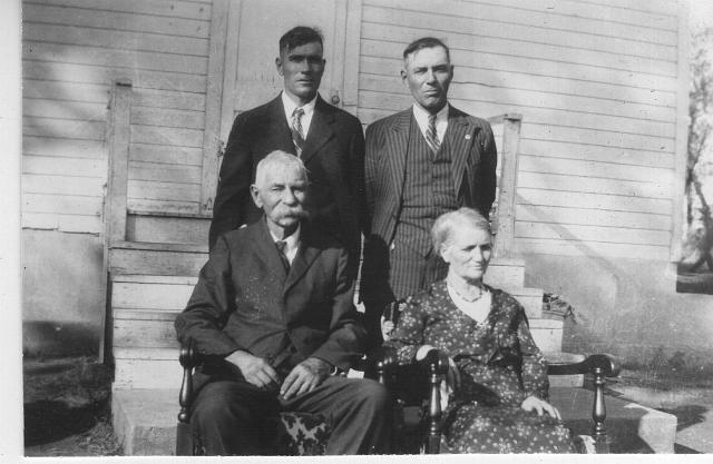 bowles_family_october_18_1931.jpg - the Bowles family on October 18, 1931;standing (left to right) - James "Harvey" Harvey Bowles Jr.; Robert Vincent Bowles;seated (left to right) - James "Jim" Harvey Bowles; Virginia Mary Doyle Bowles
